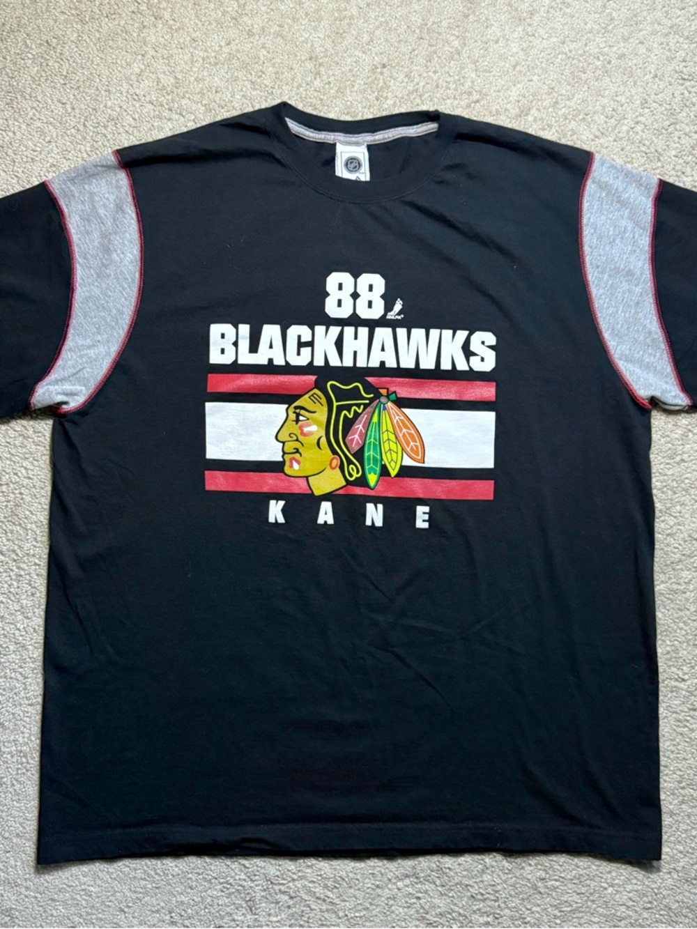 Chicago Blackhawks t-shirt XL Patrick Kane 88. NHL NHLPA
